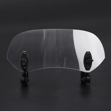 Universal Adjustable Clip On Transparent Windshield Extension Spoiler Wind Small Windscreen Deflecto