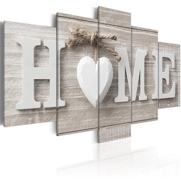 5 Panels Love HOME Wall Art Print Pictures Canvas Wall Art Prints Unframed For Home Decorations