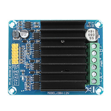 DC 5-12V 30A PWM Dual Channel Motor Control Module H Bridge Motor Drive Controller Board DHB-1A Reve