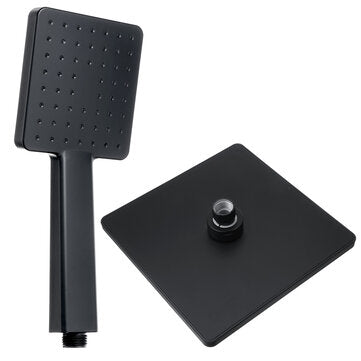 Black Vintage Matte Paint Shower Set Automatic Descaling And Pressurized Bathroom Rain Shower