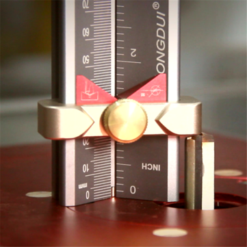 HONGDUI 3 In 1 Multifunction Measuring Gauge Drill Depth Gauge Drill Stop Measure and Drill Point An
