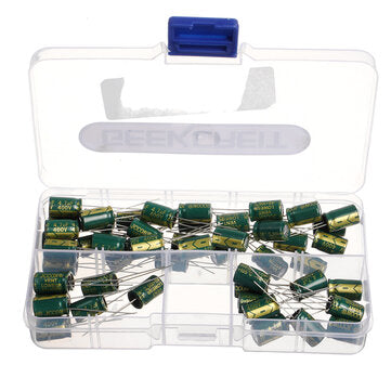 Geekcreit 50PCS 400V 4.7uf High Frequency Low Resistance Power Charger Aluminum Electrolytic Capacit