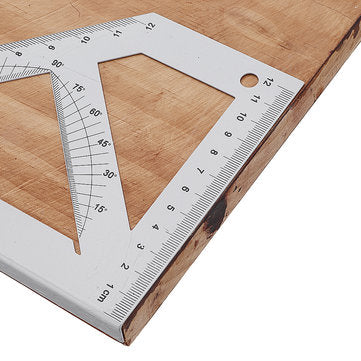 Woodworking 45/90 Degree Triangle Ruler Carpenter L Square Marking Ruler Angle Ruler