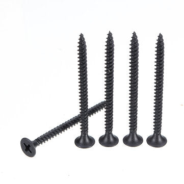 Suleve M3.5CP3 350Pcs M3.5 Cross Black Recessed Flat Head Self Tapping Ash Phosphorus Drywall Metric