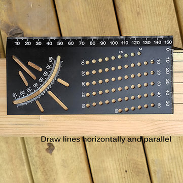 Aluminum Alloy 3D Mitre Angle Measuring Square 45 90 Degree Angle Ruler Punctuation Marking Gauge Fr
