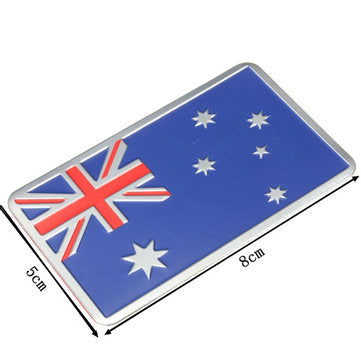 Aluminum Austrlia Flag Badge Australian Jack Pattern Car Sticker Emblem Decal Decoration