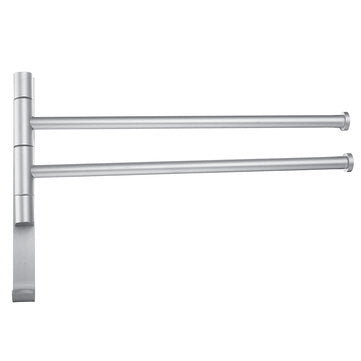 Wall-Mounted Stainless Steel Towel Rack Rotating Bar Bathroom Kitchen Storage (TYPE: 2)