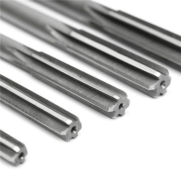 8pcs 3/4/5/6/7/8/9/10mm HSS Straight Shank Chucking Reamer Set Milling Cutter Tool