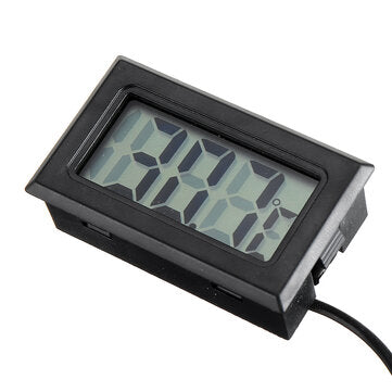 10Pcs 1M Thermometer Electronic Digital Display FY10 Embedded Thermometer Indoor and Outdoor Tempera