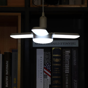 AC175-265V E27 48W Pure White Angle Adjustable 3+1 Foldable 120LED Ceiling Light Bulb Indoor Garage