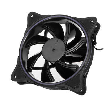 7 Colors 120mm PC Case Fan Computer Ultra Silent LED Light Cooler Heatsink Fan