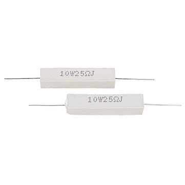 50pcs 10W 25 ohm 25R Ceramic Cement Resistor