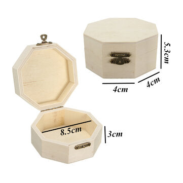 Wooden Box Organizer Storage Craft Case for Handicraft Jewelry