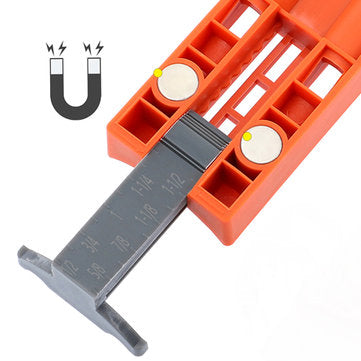 Pocket Hole Jig System With Magnet Wood Drill Positioning Slider Plastic Dowel Jig Tool 9.5mm Drill