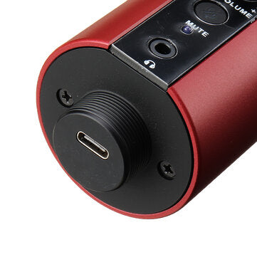 USB Condenser Microphone with Monitor Function,Mute Function and Reverb