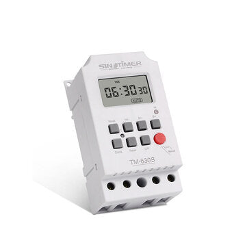 SINOTIMER TM630S-2 220V LCD Digital Programmable Timer Switch with Interval 1 Second Power Direct Ou