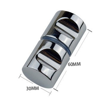 30mm  Glass Door Handle Knob Aluminium Chrome Plated (SIZE: #3)
