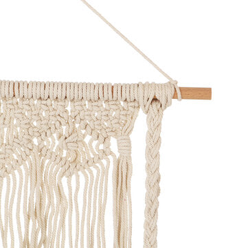 Woven Macrame Boho Plant Hanger Holder Tapestry Wall Hanging Art for Home Wall Storage Decor