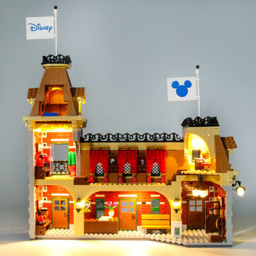 YEABRICKS DIY LED Light Lighting Kit ONLY For LEGO 71044 Station Block Car Bricks Toy