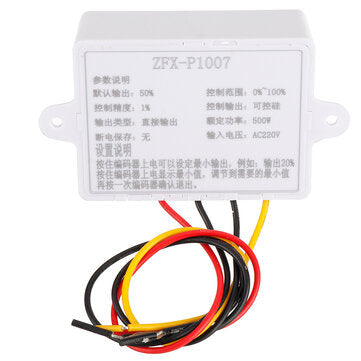 ZFX-P1007 Digital Display Stepless Speed Controller High-power Speed Control Switch Dimming Speed an