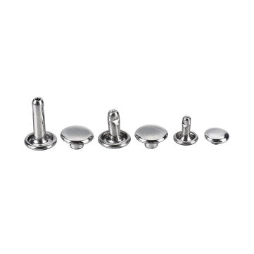 Sets Leather Craft Double Cap Rivets Tubular Metal Studs Fixing Tools Kit