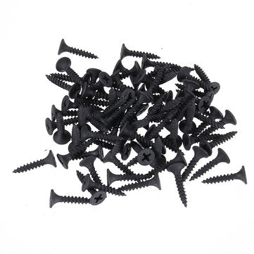 Suleve M3.5CP2 1000Pcs M3.5 20mm Corss Black Recessed Flat Head Self Tapping Ash Phosphorus Drywall