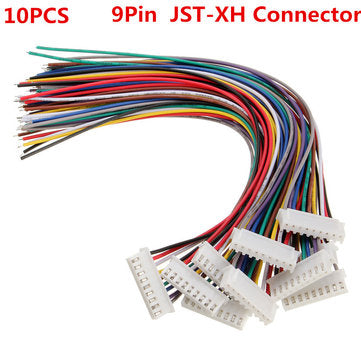 10PCS 9Pin 8S Terminal Wire Balance Charger Male/Female JST-XH Connector Wire