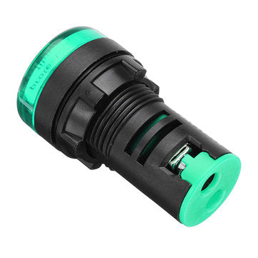 Machifit 22mm Digital AC Voltmeter AC 50-500V Voltage Meter Gauge Digital Display Indicator Green