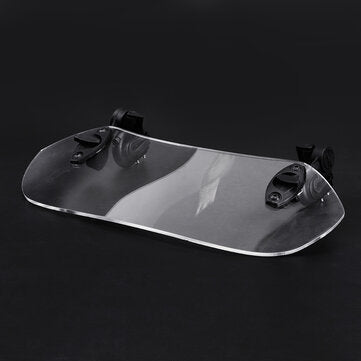 Universal Adjustable Clip On Transparent Windshield Extension Spoiler Wind Small Windscreen Deflecto