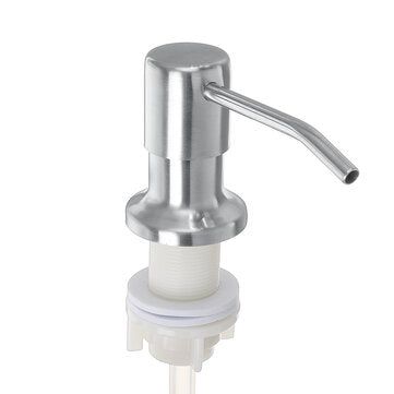 Soap Dispenser for Kitchen Sink & Extension Tube Kit Tube Chrome Liquid Soap Pump Head  For Bathroom