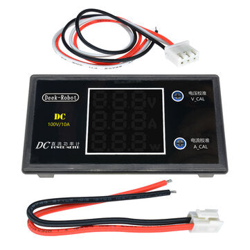 Digital DC 0-100V 0-10A 250W Tester DC7-12V LCD Digital Display Voltage Current Power Meter Voltmete