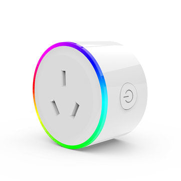 XS-A17 AC100-240V 10A AU Plug WIFI Control Socket Wireless Timer Switch Outlet With RGB LED Light Vo