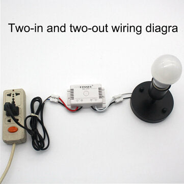 KTNNKG 6PCS 220V Single-channel LED Remote Control Switch without Wiring Switch Decoration Tool