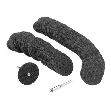 Drillprp 100pcs 1/8 Inch Mandrel Fiber Glass Reinforced Cut Off Wheel Cutting Disc for Rotary Tool