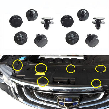 10PCS Car Radiator Top Guard Fender Liner Snap For Geely Atlas Boyue NL3 Proton X70 Emgrand X7 Sport
