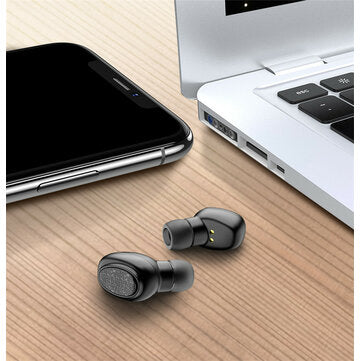 YH-03 Digital Display Headphones TWS Portable Mini Wireless bluetooth 5.0 In-Ear Earphone with Charg
