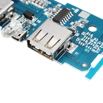 5pcs 3.7V To 5V 1A 2A Boost Module DIY Power Bank Mainboard Circuit Board Built In 18650 Lithium Bat