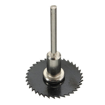 7pcs Black HSS Saw Blades Cutting Discs Mandrel Cutter Rotary Tool