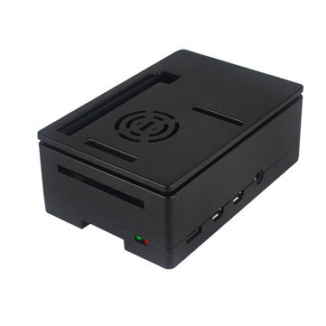 Caturda C2120 ABS Protective Shell Black Enclosure Support 3.5Inch Touch Screen and Cooling Fan DIY