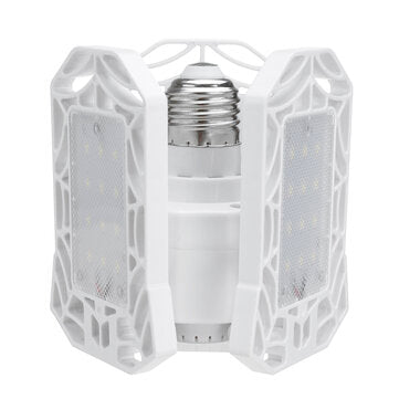 E27 LED Bulb Garage Lamp Deformable Ceiling Light Fixture Foldable Adjustable Workshop Lamp AC85-270