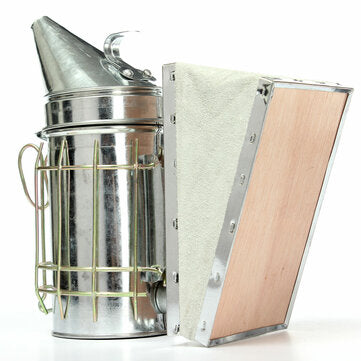 Stainless Steel Bee Hive Smoker Large Beekeeping Equipment With Hanging Hook