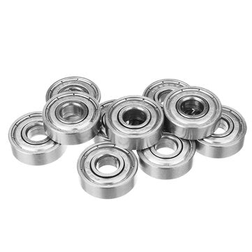 10Pcs High Carbon Steel Bearing 608ZZ Miniature Double Shielded Ball Bearing