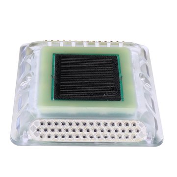 Solar Powered LED Outdoor Garden Ground  Road Stud Light Traffic Path Deck Dock Step Warning Lamp