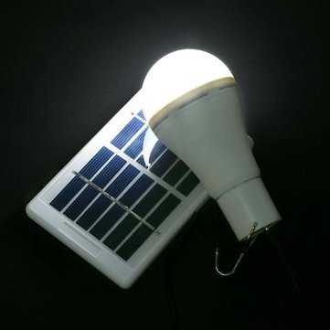 Portable 7W Solar Panel USB Rechargeable Camping Light 20 COB LED Bulb Lamp for Outdoor Emergency