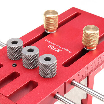 X700 3 in 1 Aluminum Alloy Dowelling Jig with Clamping System Set Wood Dowel Drilling Position Jig W