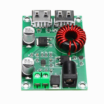 XH-M224 Dual USB Output Step-down Module 5V 6A Voltage Regulator Module Dual 5V3A Rechargeable Micro