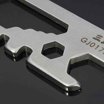 Sanrenmu GJ017D Mini Multi Tools Kit Nail Puller Wrench Opener Keychain