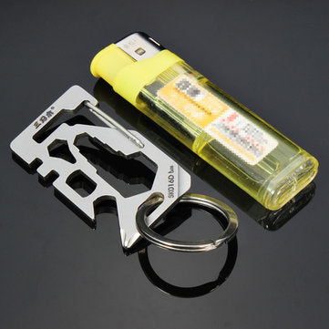 Sanrenmu SK016D  Mini Multi Tools Kit Nail Puller Wrench Opener Keychain