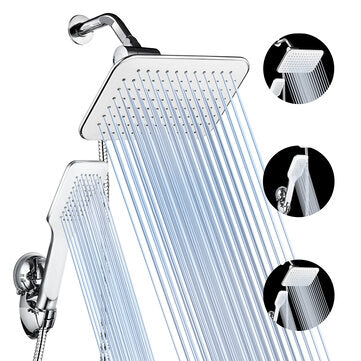 6Pcs 8 Inch Rainfall Shower Head Setting Large Angle-adjustable Shower Set