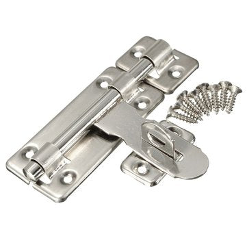Stainless steel Door Bolt Lock Latch Slide Barrel Bolt Clasp Set  4/6/8 inch (SIZE: 4INCH)